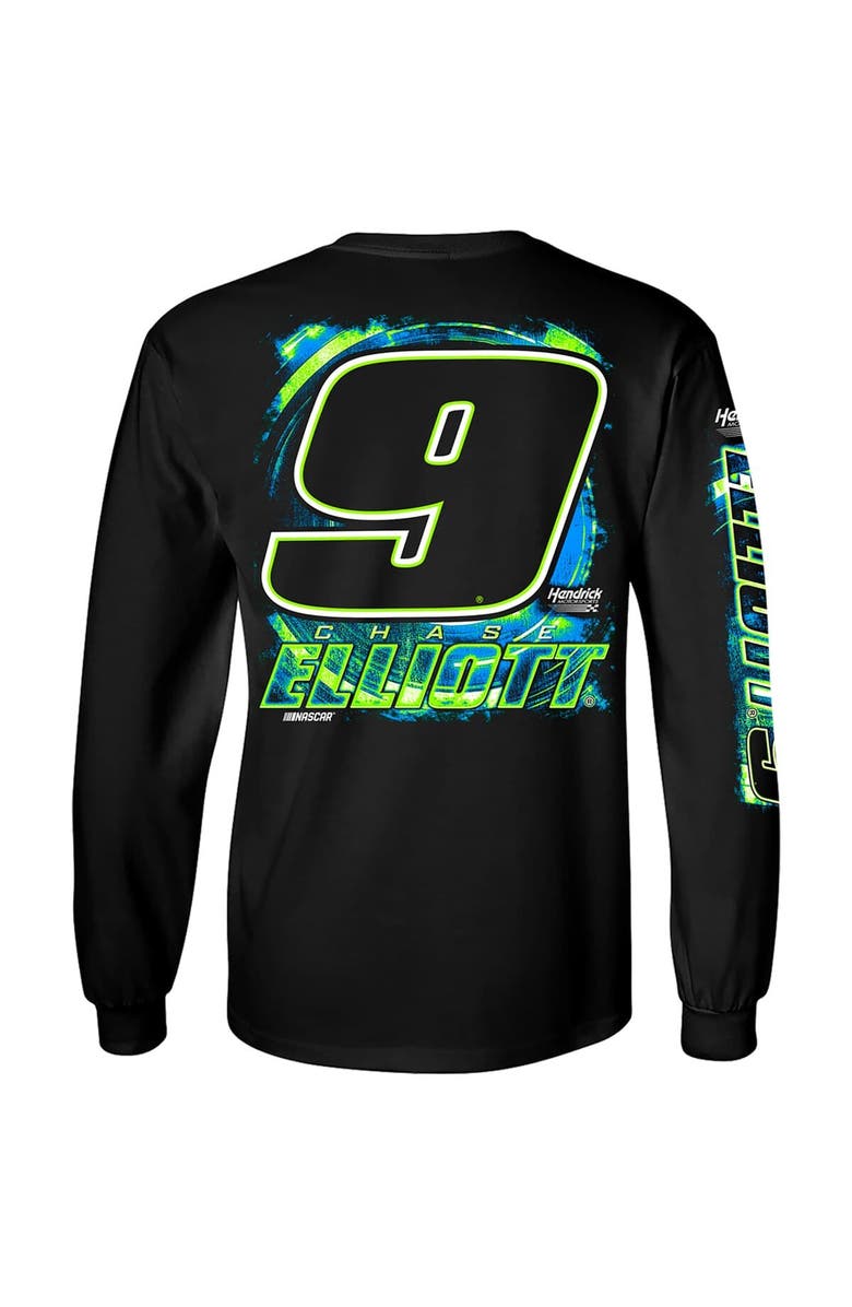 HENDRICK MOTORSPORTS TEAM COLLECTION Men's Hendrick Motorsports Team Collection  Black Chase Elliott Name & Number Long Sleeve T-Shirt, Alternate, color, 
