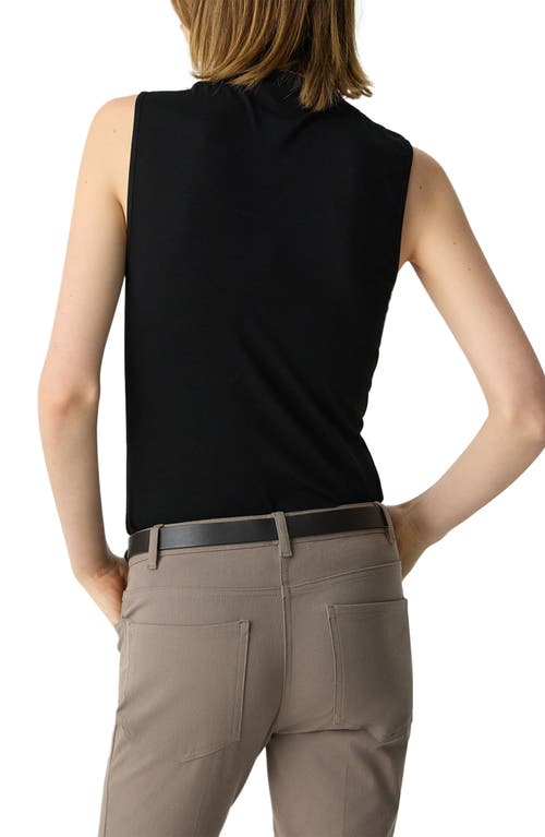 Theory Cowl Neck Shell In Black