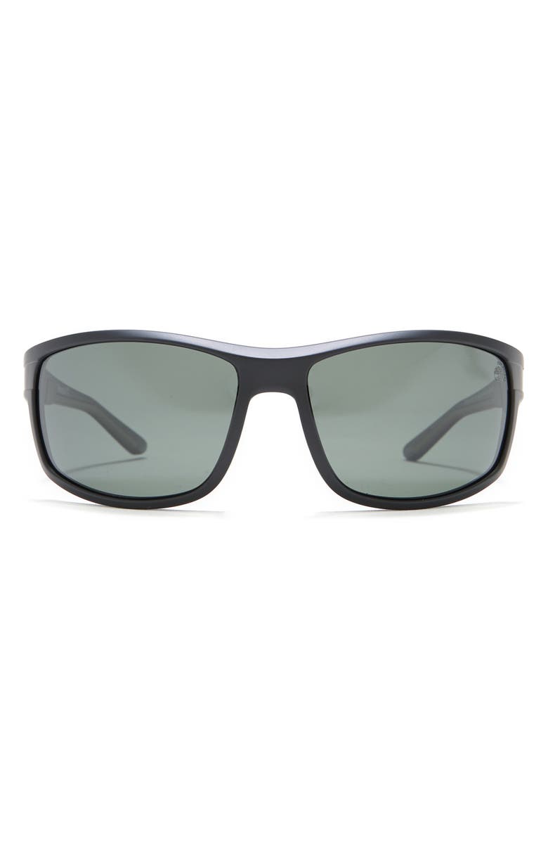 Timberland 66mm Polarized Square Sunglasses, Main, color,