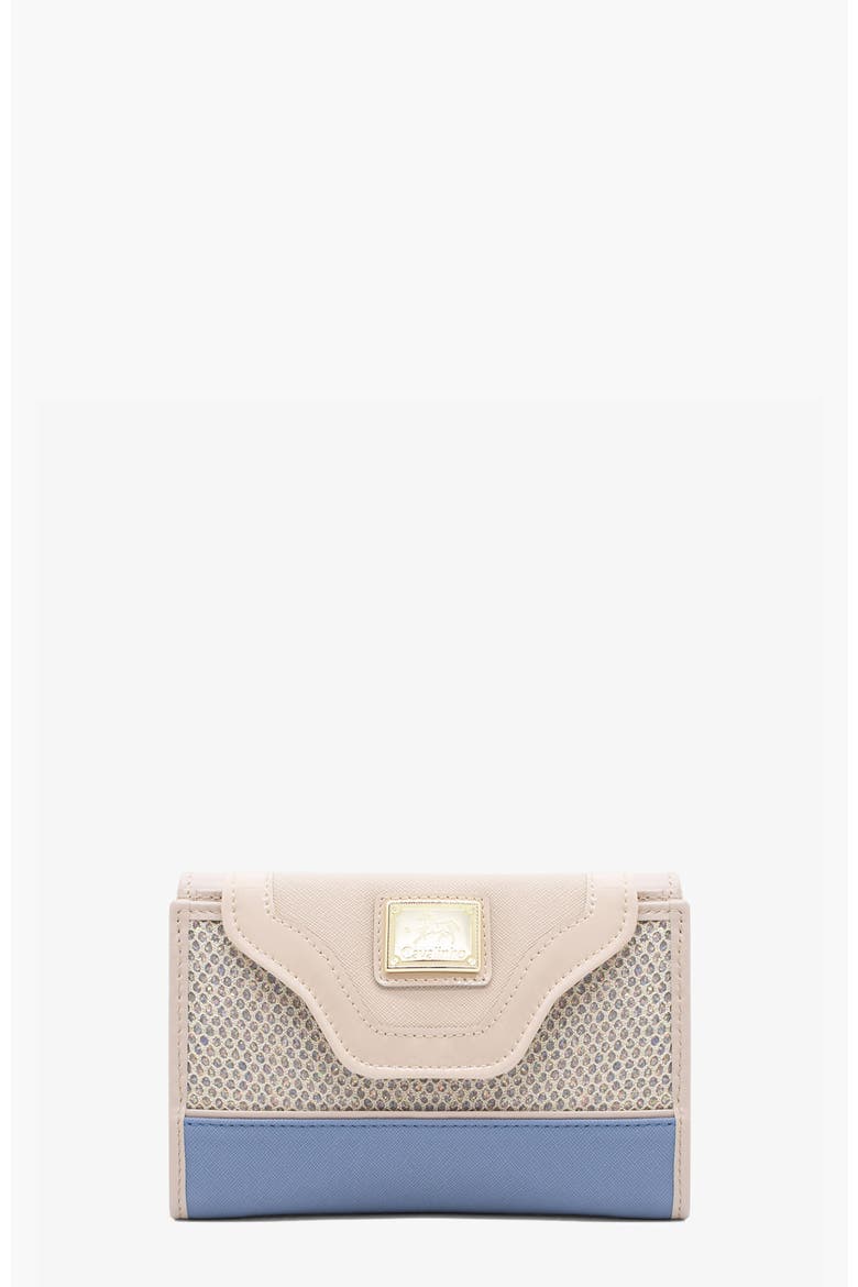 Radiance 202 Wallet, Main, color, Light Blue / Beige