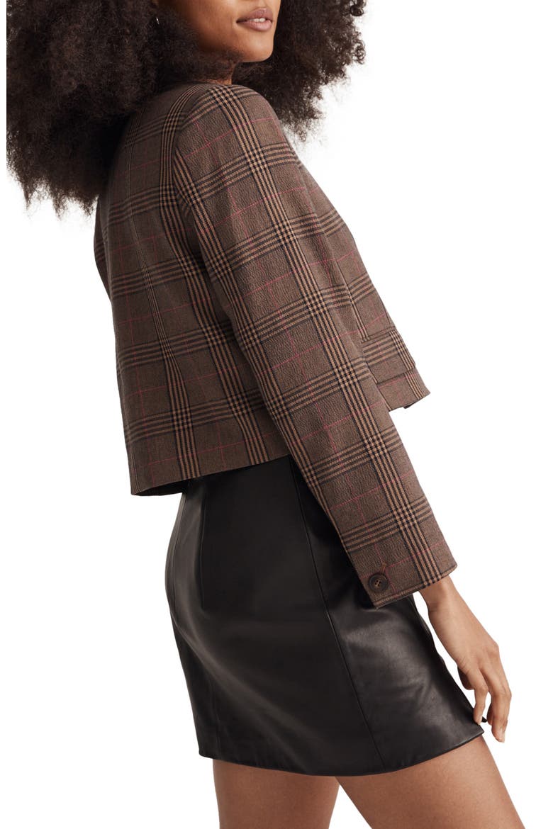 Stocco Glen Plaid Crop Blazer, Alternate, color, WILLIAMS MULTI PLAID