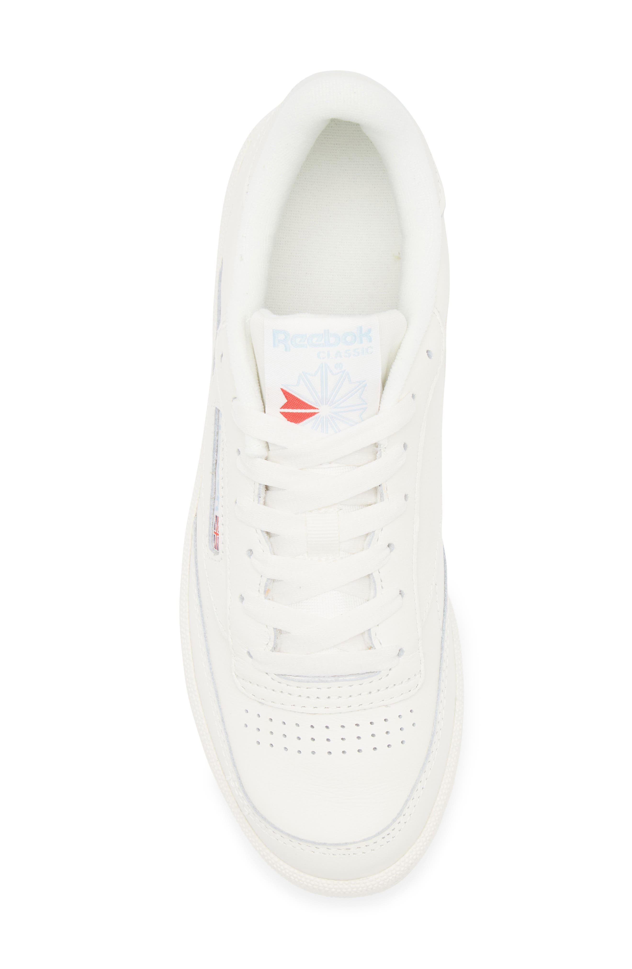 Reebok Club C 85 Sneaker, Alternate, color, Chalk/ Zeeblu/ Chalk