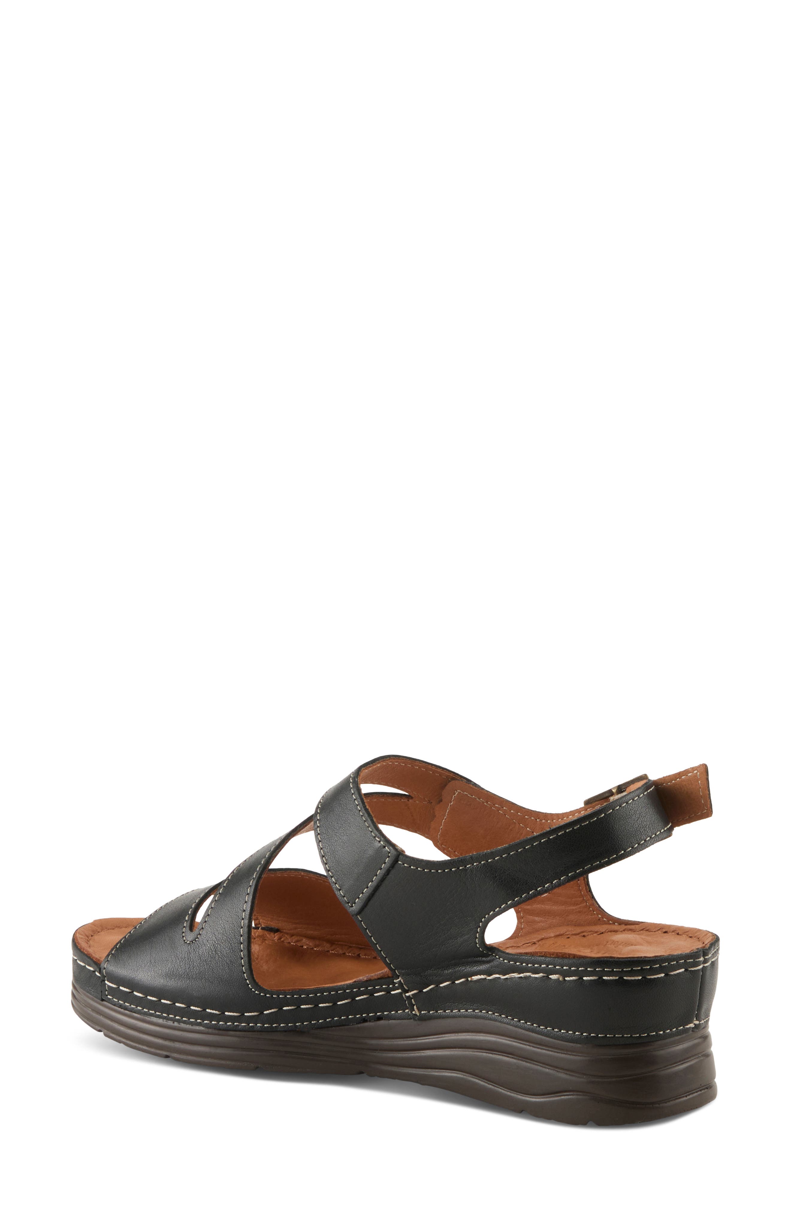 Spring Step Griggs Platform Sandal, Alternate, color, Black