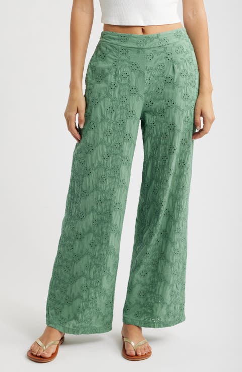 Colosseum Cotton Eyelet Pants