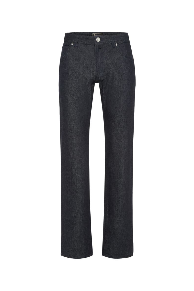 5 Pockets Daddy Straight Cut Jeans Men, Main, color, navy