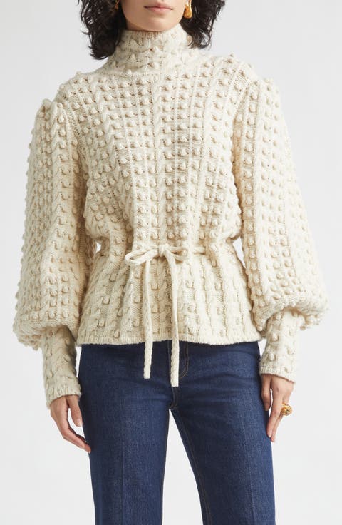 Valiant Wool Bauble Turtleneck Sweater