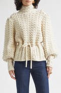 Zimmermann Valiant Wool Bauble Turtleneck Sweater