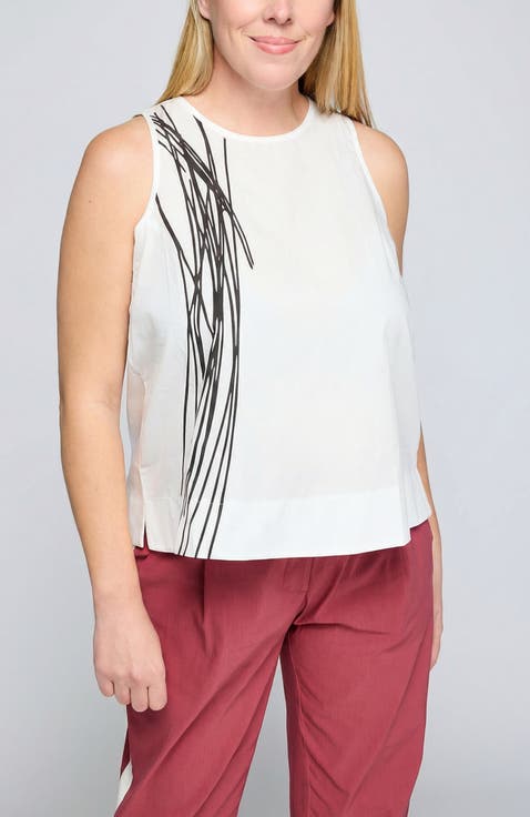 Jude Printed Poplin Top