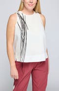 LUUKAA Jude Printed Poplin Top