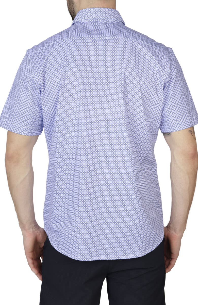TailorByrd Mini Geo Knit Short Sleeve Shirt, Alternate, color, 