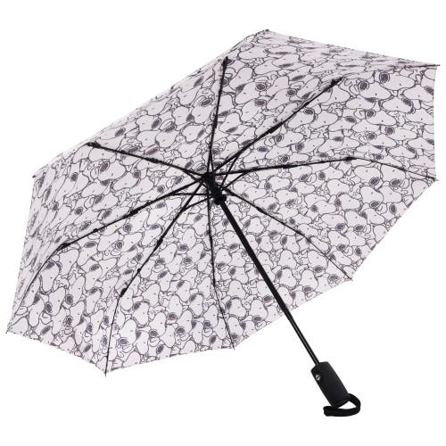 Peanuts Allover Print Umbrella In Brown