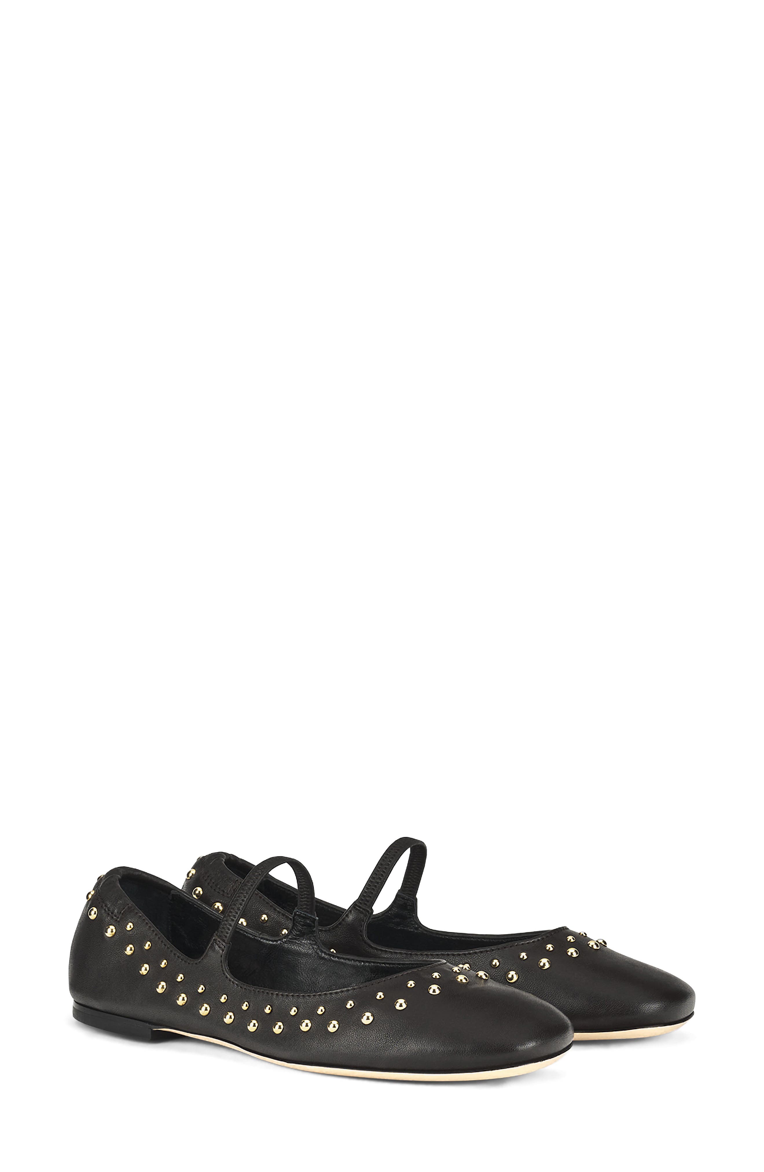AGL Iris Studded Mary Jane Flat