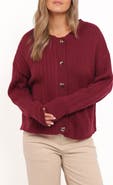 Petal & Pup Loulani Heart Button Cardigan