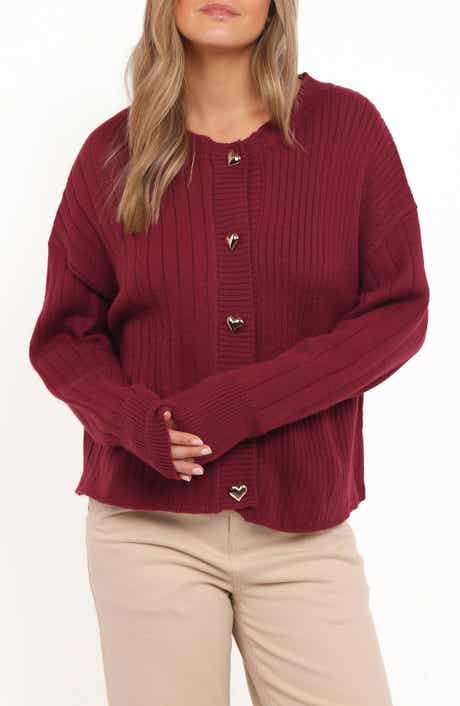 Loulani Heart Button Cardigan