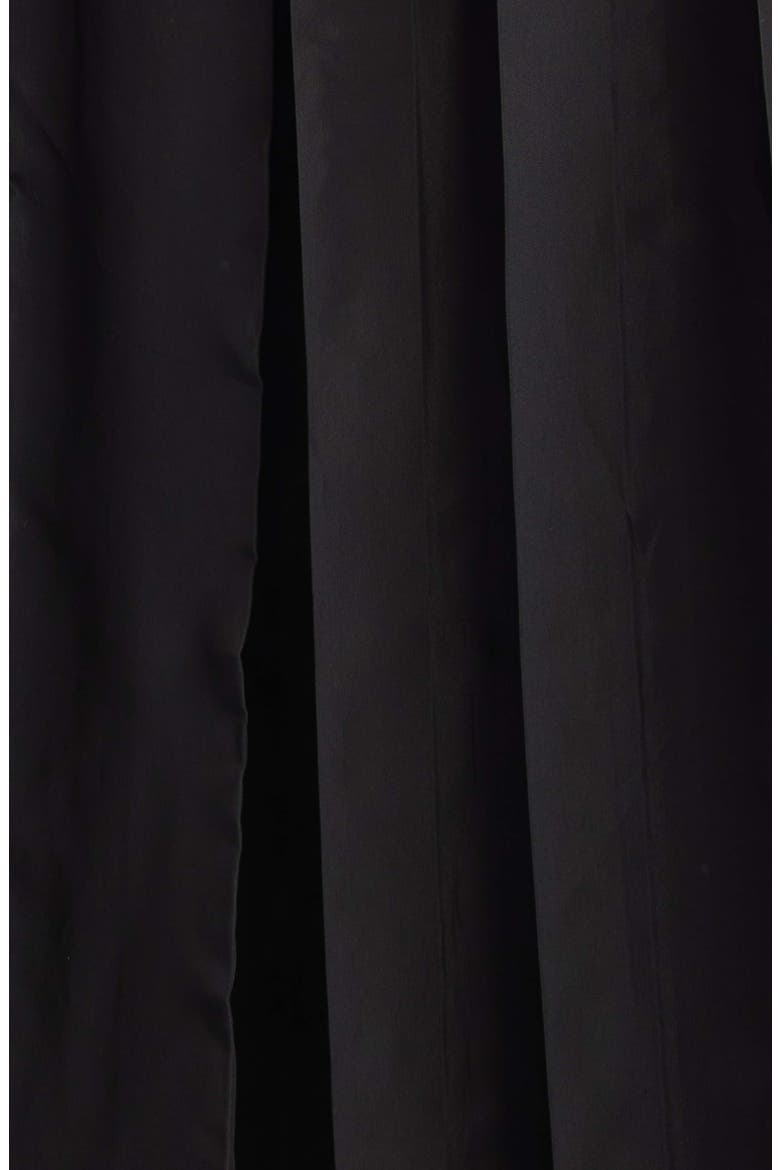 Sheer Pleated Bow Dress, Alternate, color, BLACK/ BLACK