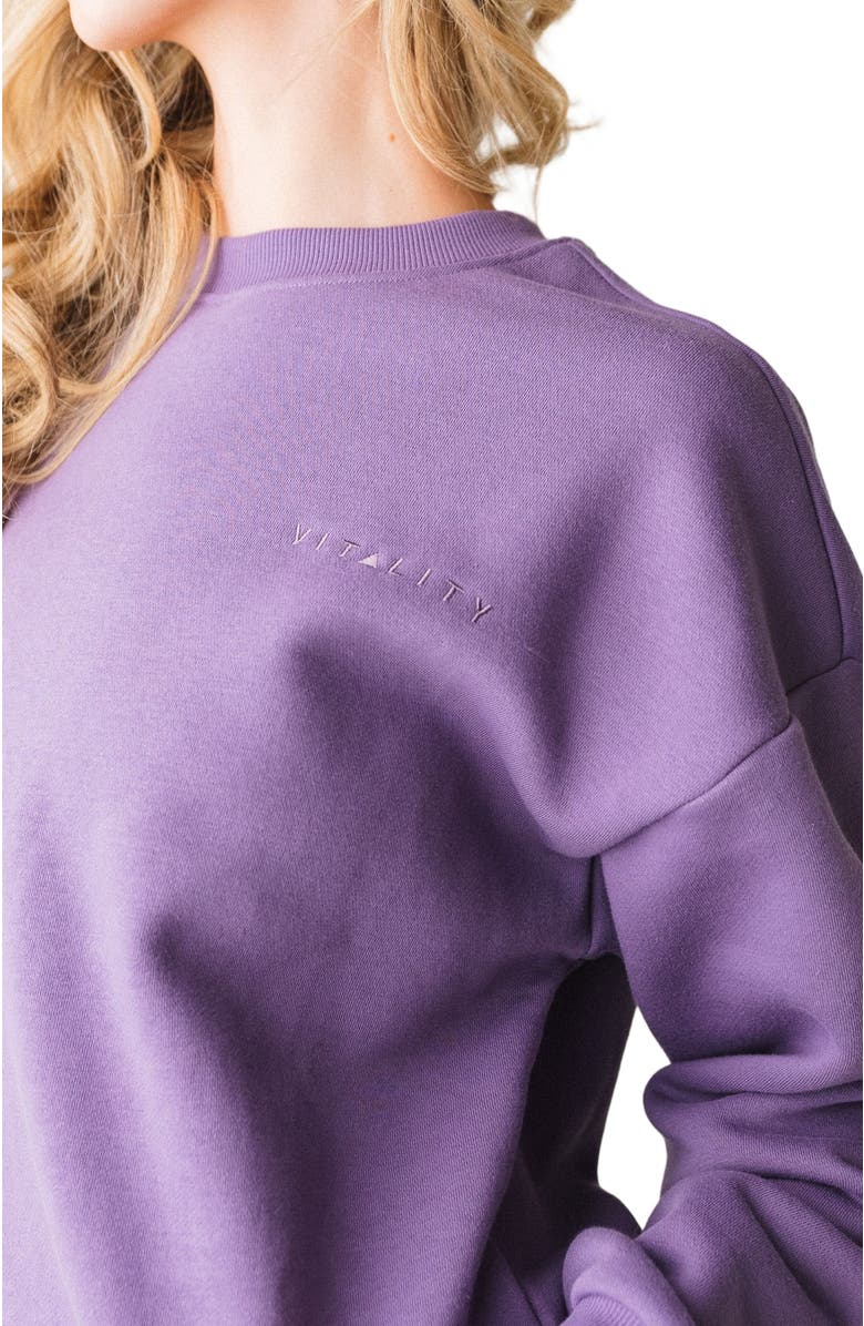 Vitality Cozy Uni Crew, Alternate, color, Violet
