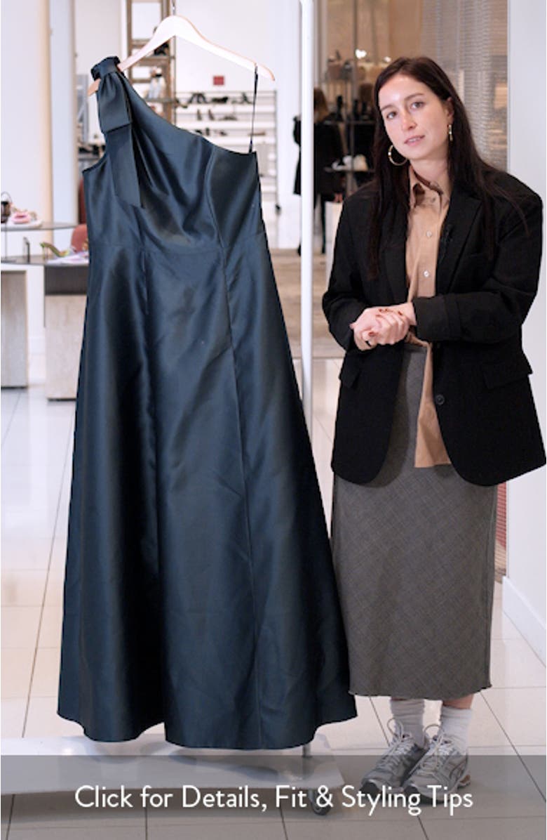 One-Shoulder A-Line Gown, sales video thumbnail