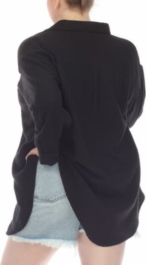 Gauze Button-Up Shirt