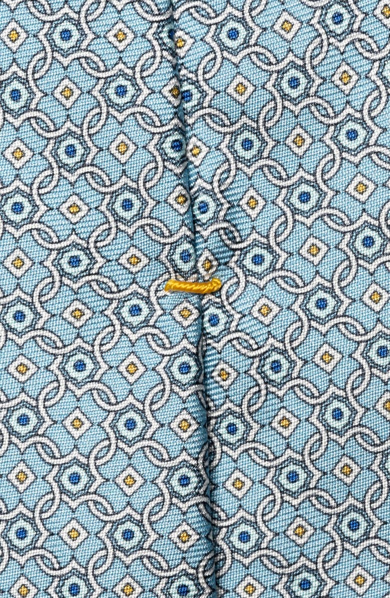 Eton Medallion Silk Tie, Alternate, color, Light Blue