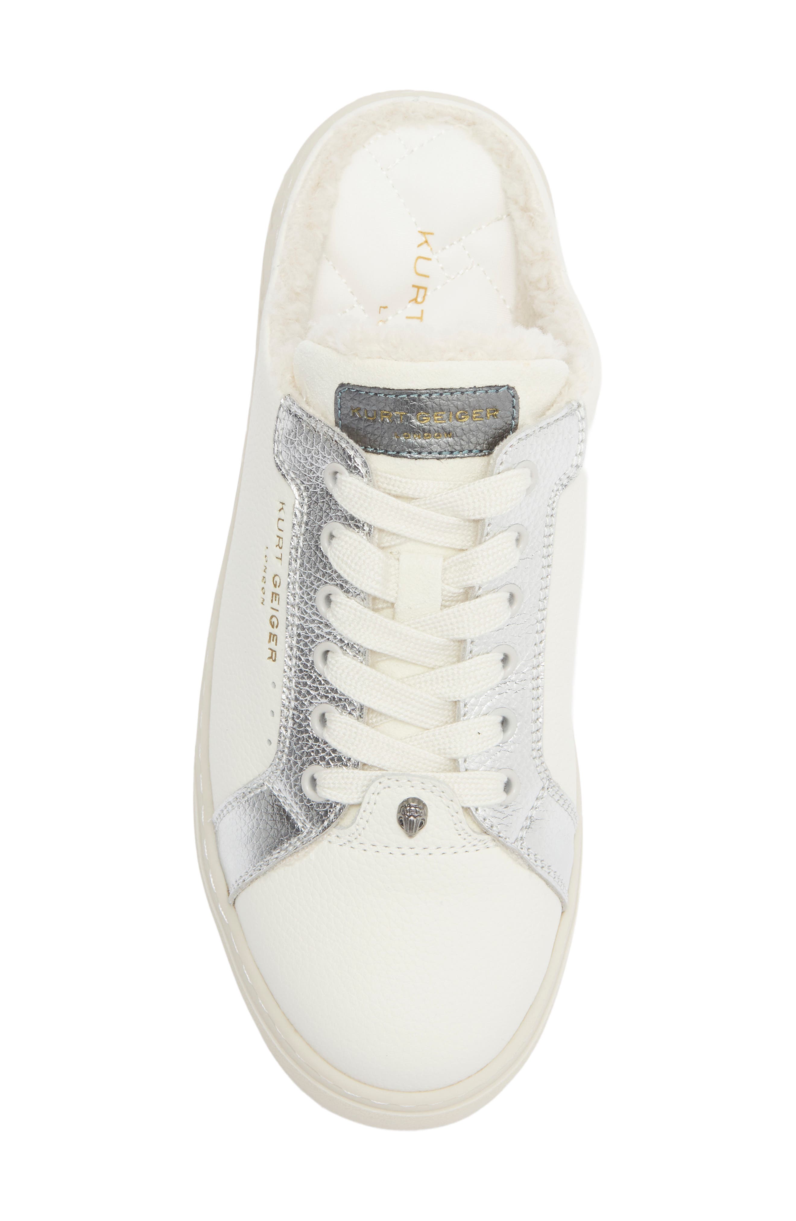 Kurt Geiger London Kensington Mule Sneaker, Alternate, color, Silver/White