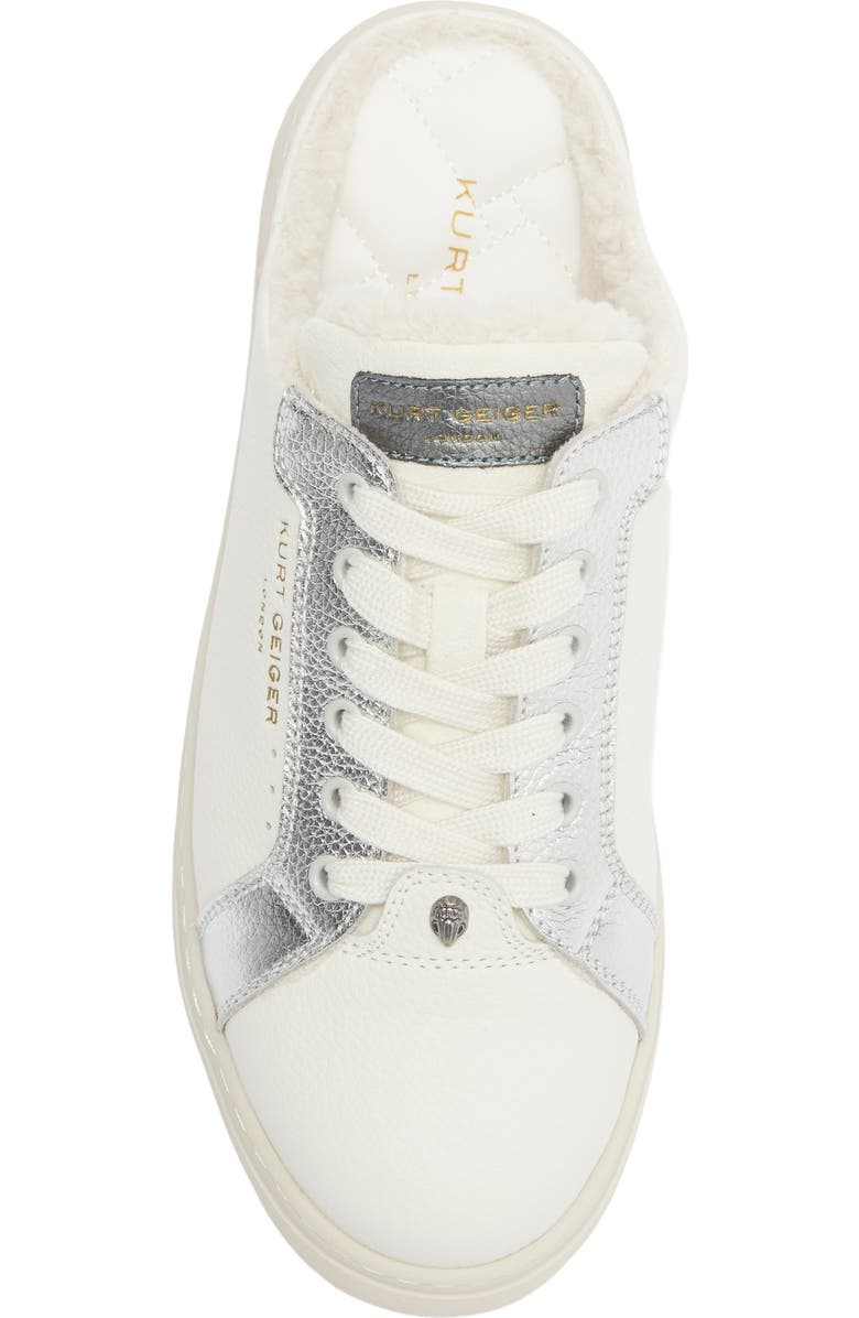 Kurt Geiger London Kensington Mule Sneaker, Alternate, color, Silver/White