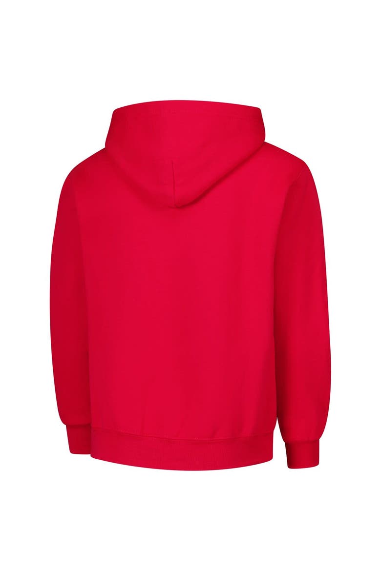 Youth Champion Scarlet Ohio State Buckeyes Campus Pullover Hoodie, Alternate, color, Scarlet
