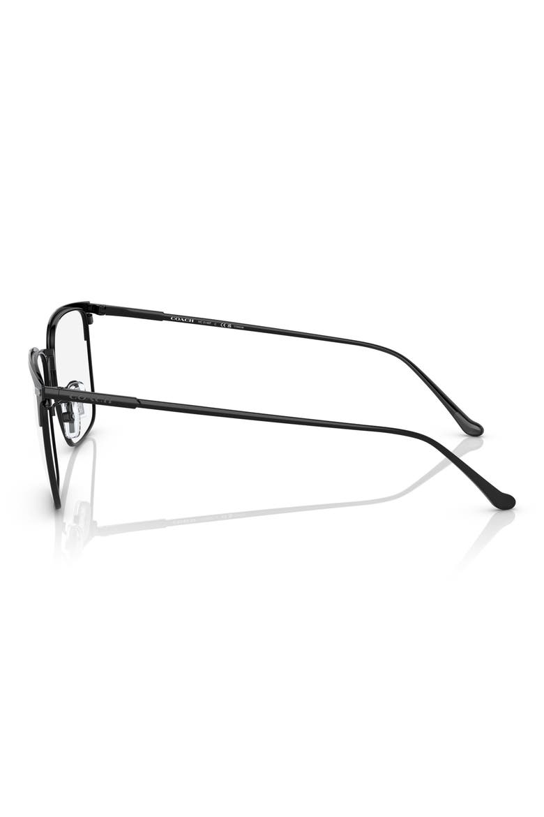 54mm Square Optical Glasses, Alternate, color, BLACK / BLACK / DEMO