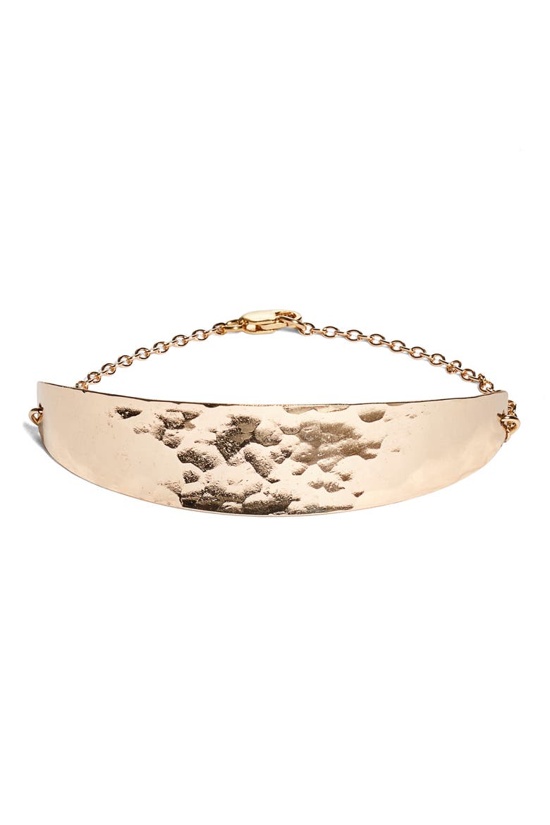 Hammered Bracelet, Main, color, GOLD FILL