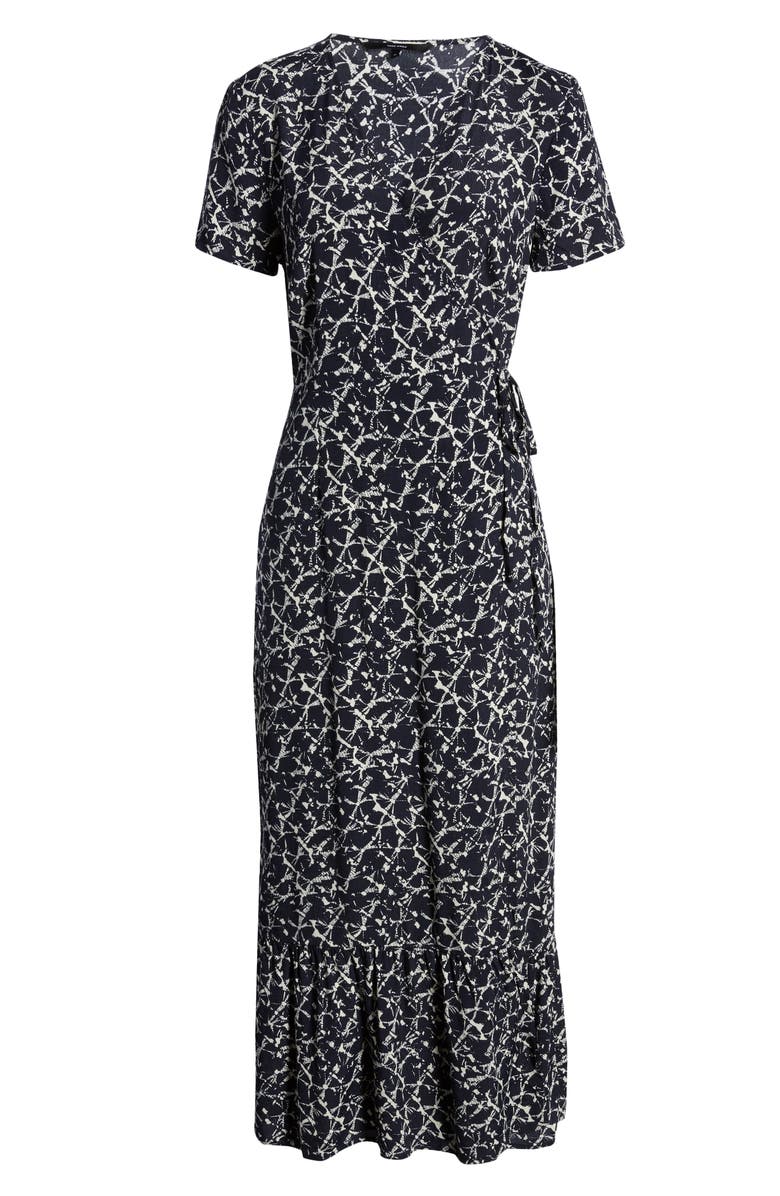 VERO MODA Nille Short Sleeve Woven Maxi Wrap Dress, Alternate, color, 