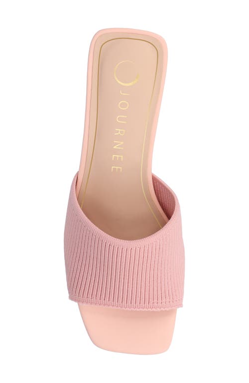 Journee Collection Shilin Slide Sandal In Pink