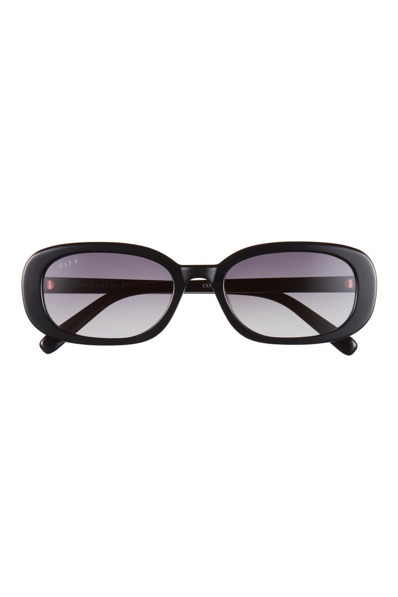 Cove Oval Sunglasses, Main, color, BLACK