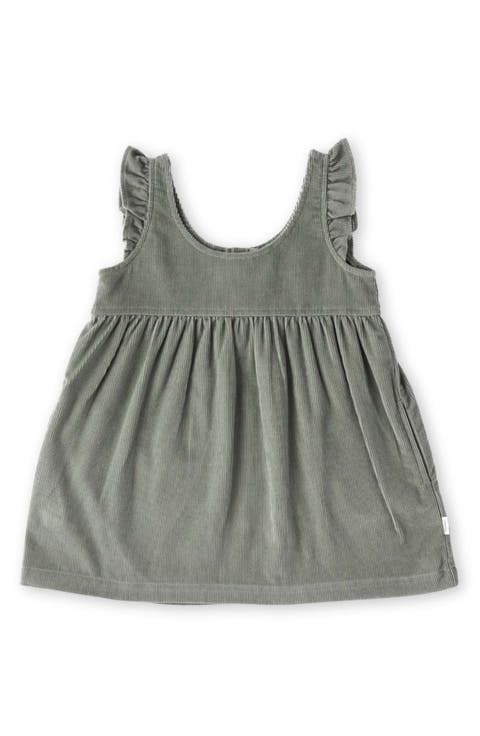 Organic Cotton Corduroy Pinafore Dress (Baby)