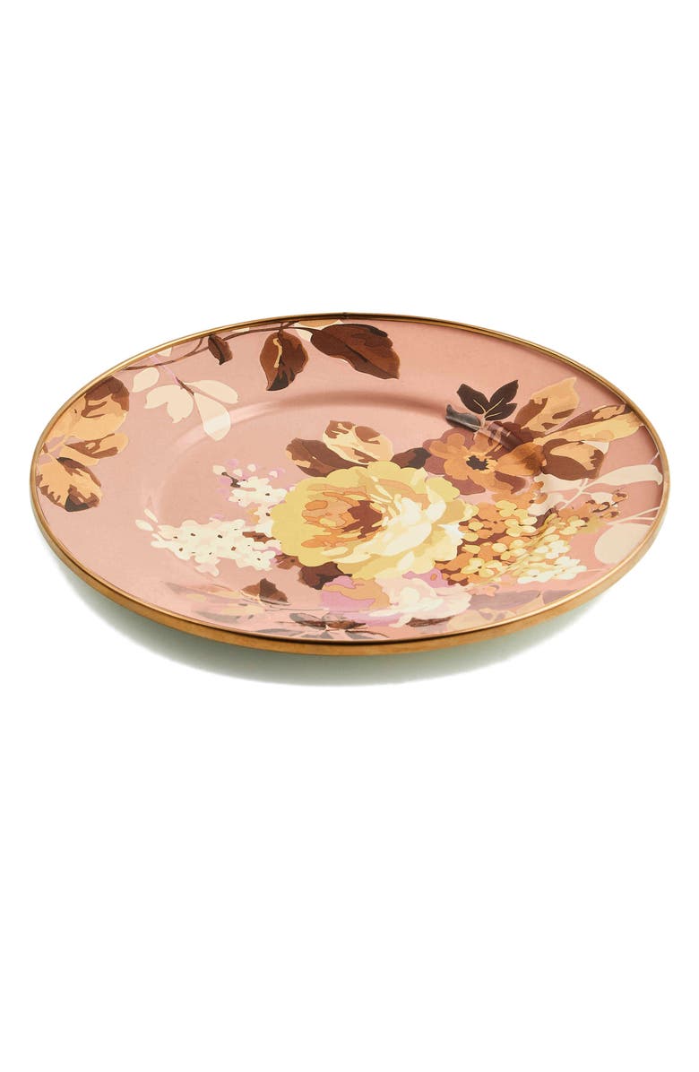 MACKENZIE CHILDS Wild Rose Mauve Salad Plate, Main, color, Mauve