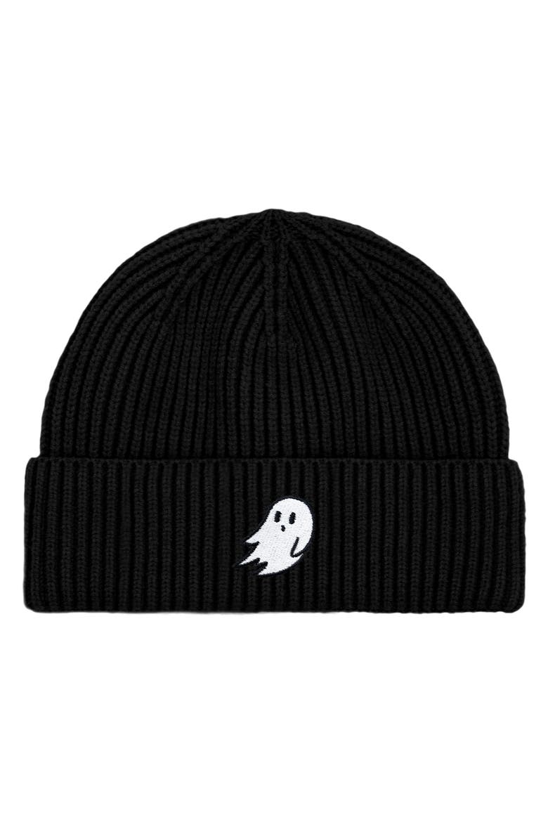 Ghost Fishermans Beanie Knit Watch Cap, Main, color, Black