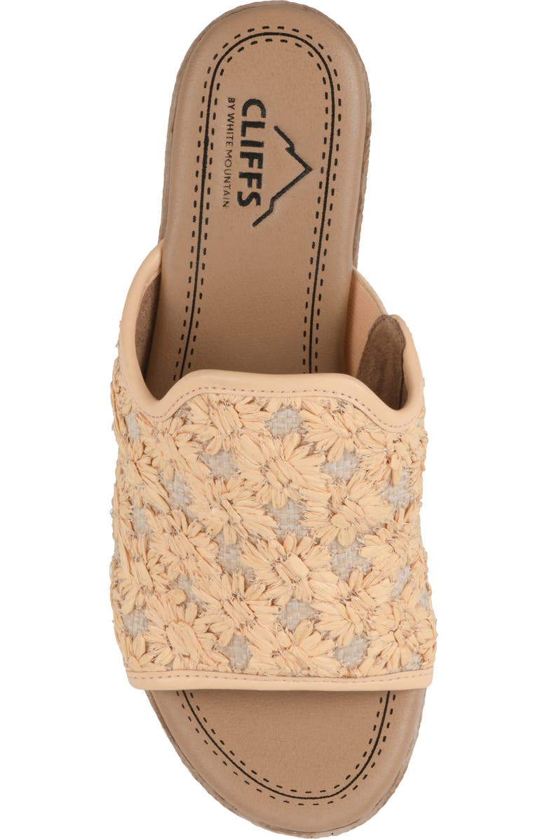CLIFFS BY WHITE MOUNTAIN Bizzie Platform Wedge Espadrille Sandal, Alternate, color, Mustard/ Fabric