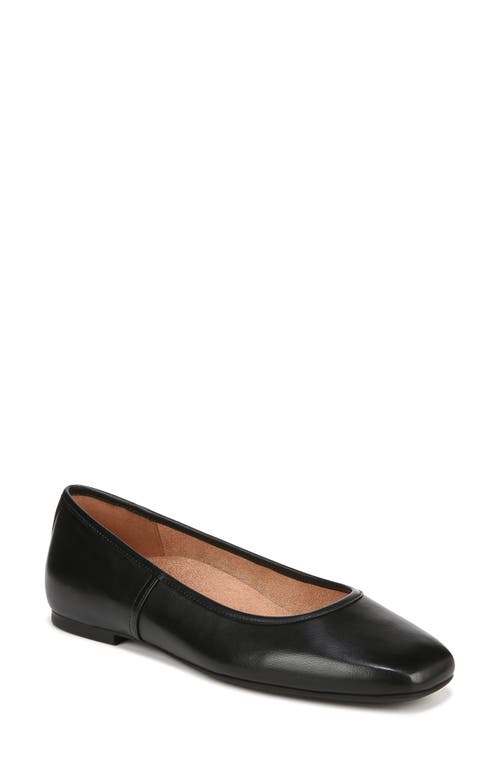 Shop Vionic Orinda Square Toe Flat In Black