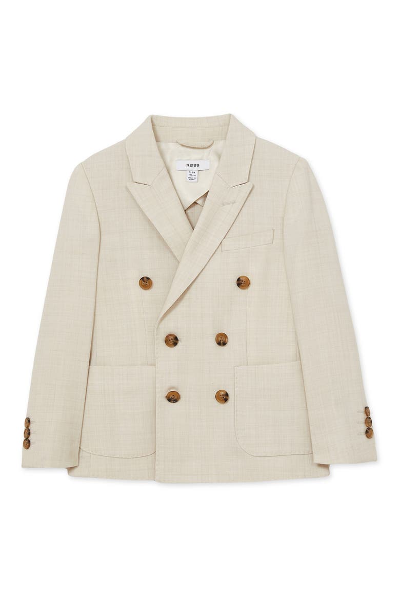 Kids' Belmont Jr. Double Breasted Sport Coat, Main, color, STONE