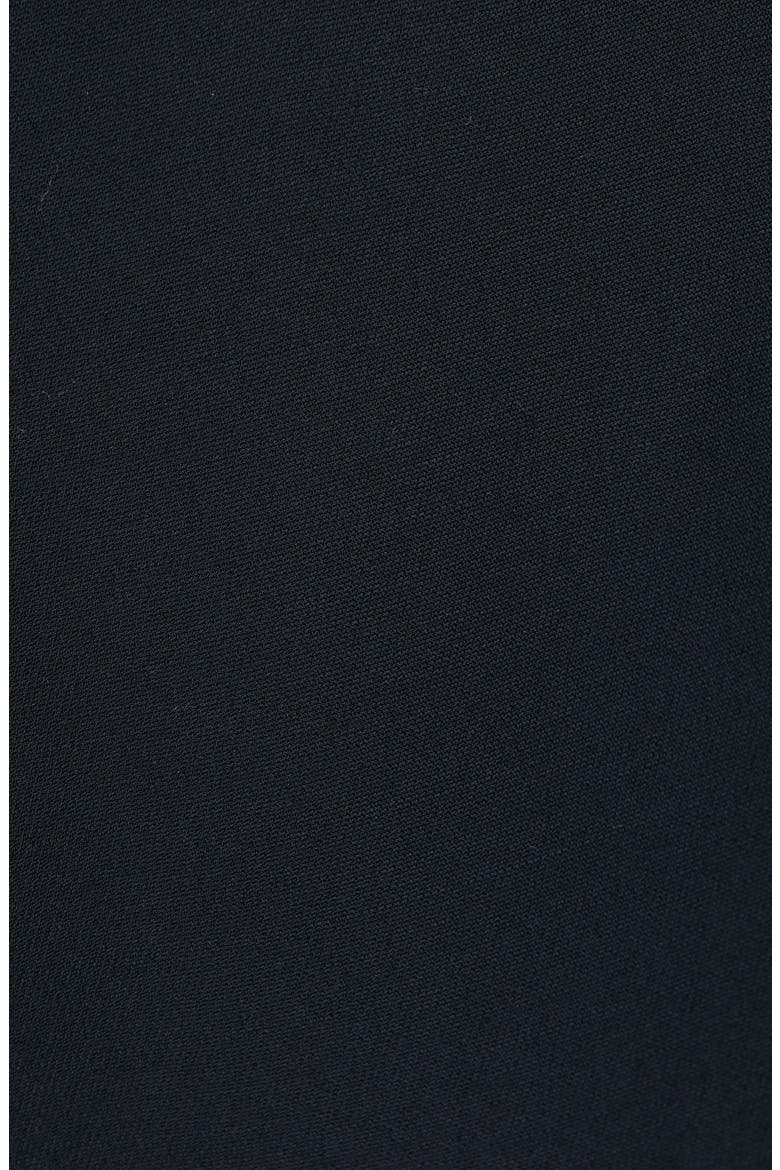 High Waist Silk & Wool Cady Crepe Flare Pants, Alternate, color, BLACK