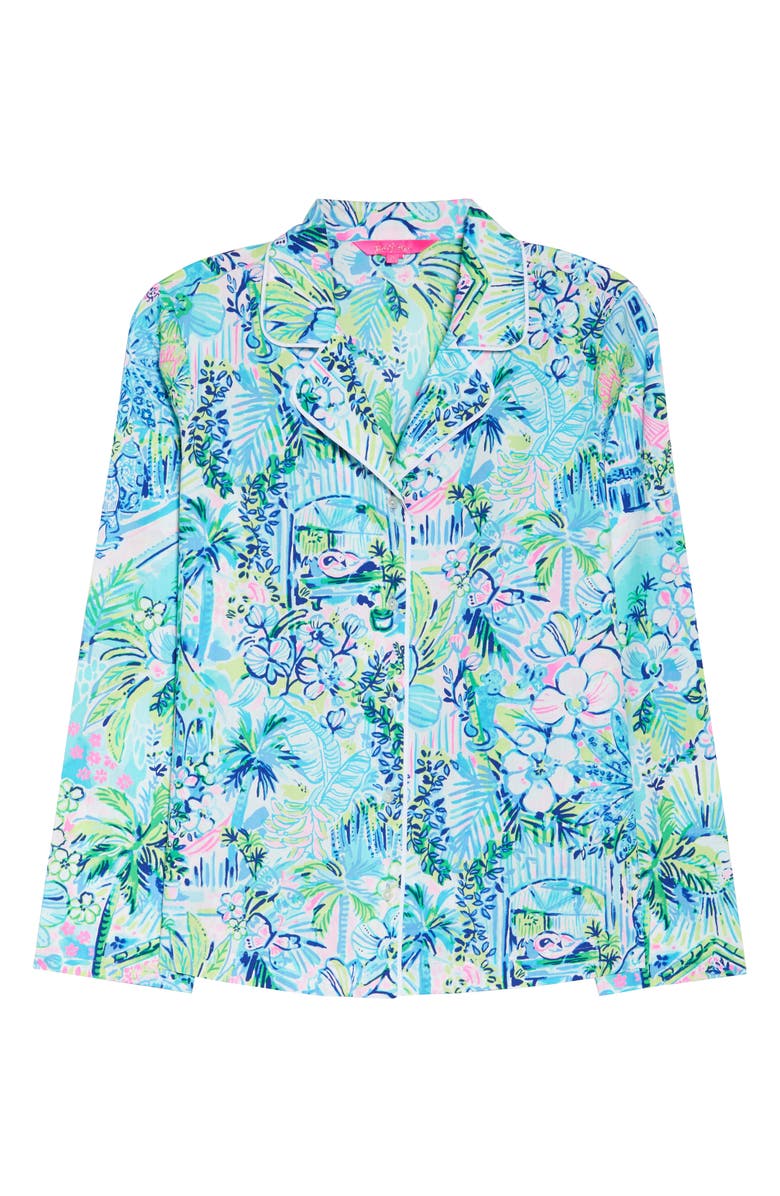 Lilly Pulitzer<sup>®</sup> Woven Pajama Top, Alternate, color,