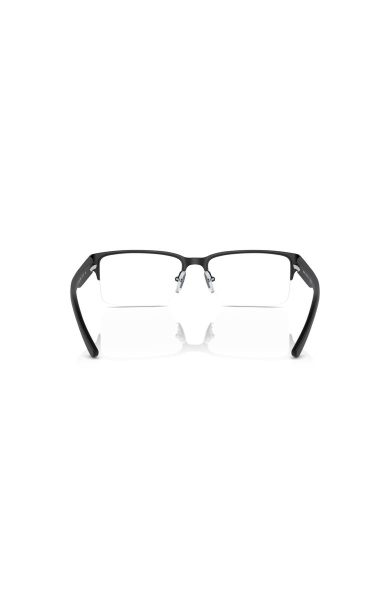 Armani Exchange 53mm Rectangle optical glasses, Alternate, color, Black