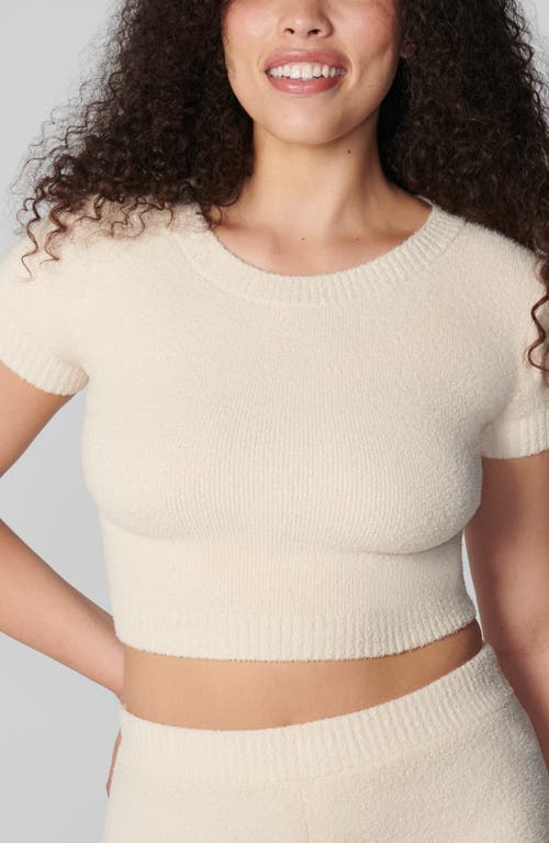 Florence By Mills Short Sleeve Crop Sweater In Neutral