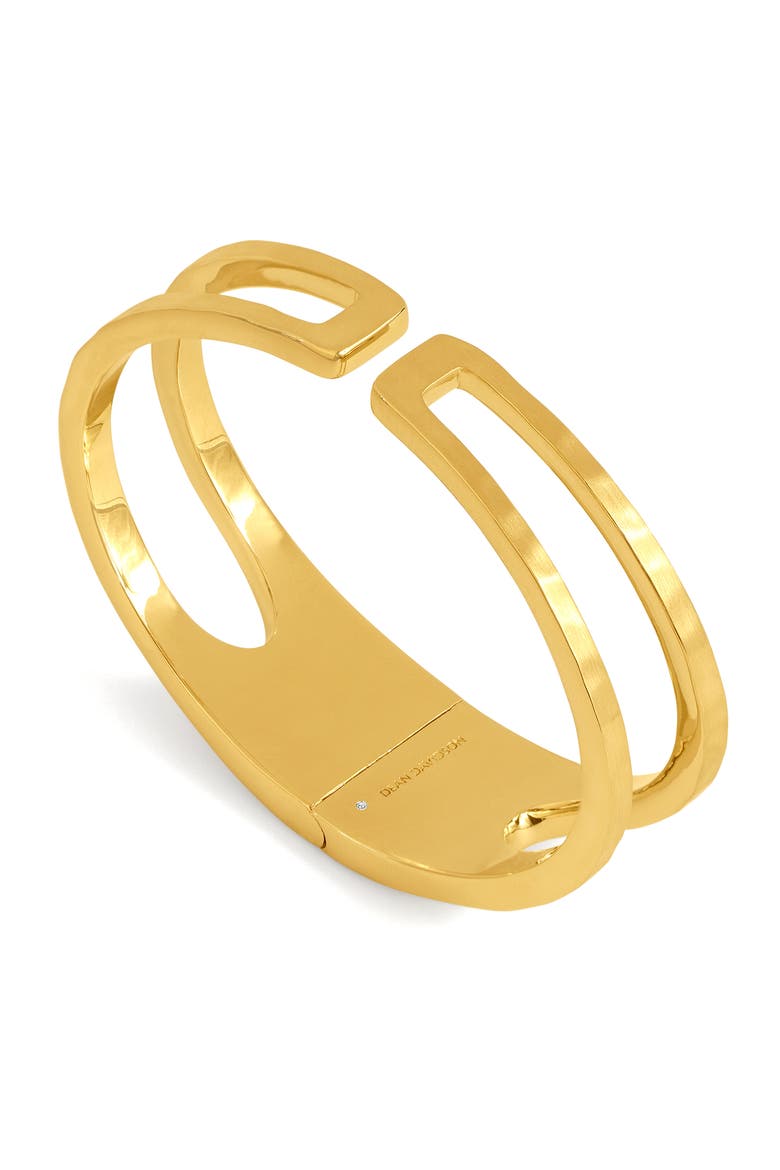 Mara Hinged Cuff Bracelet, Main, color, GOLD