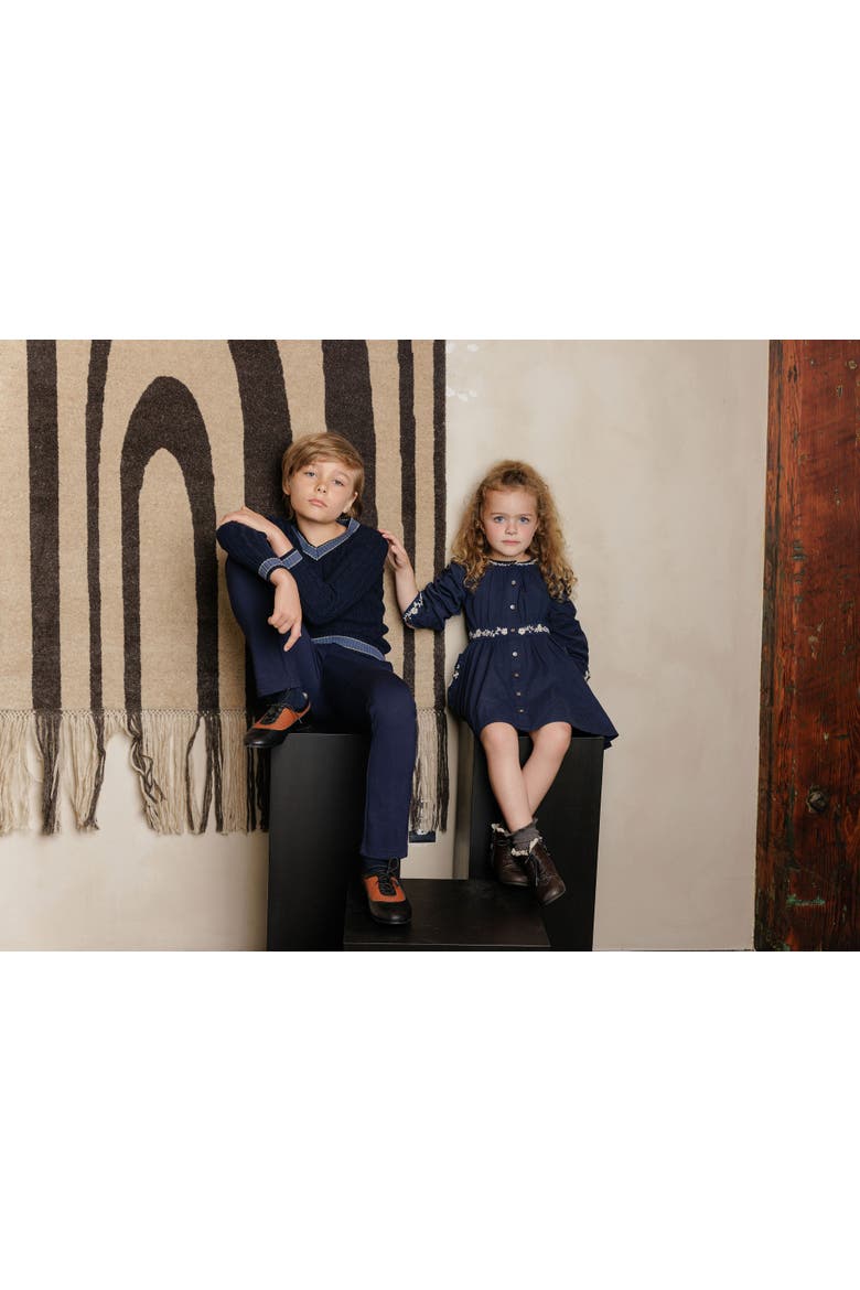 Looms Cable Knit Boys Collection - Sweater, Alternate, color, Navy/Blue