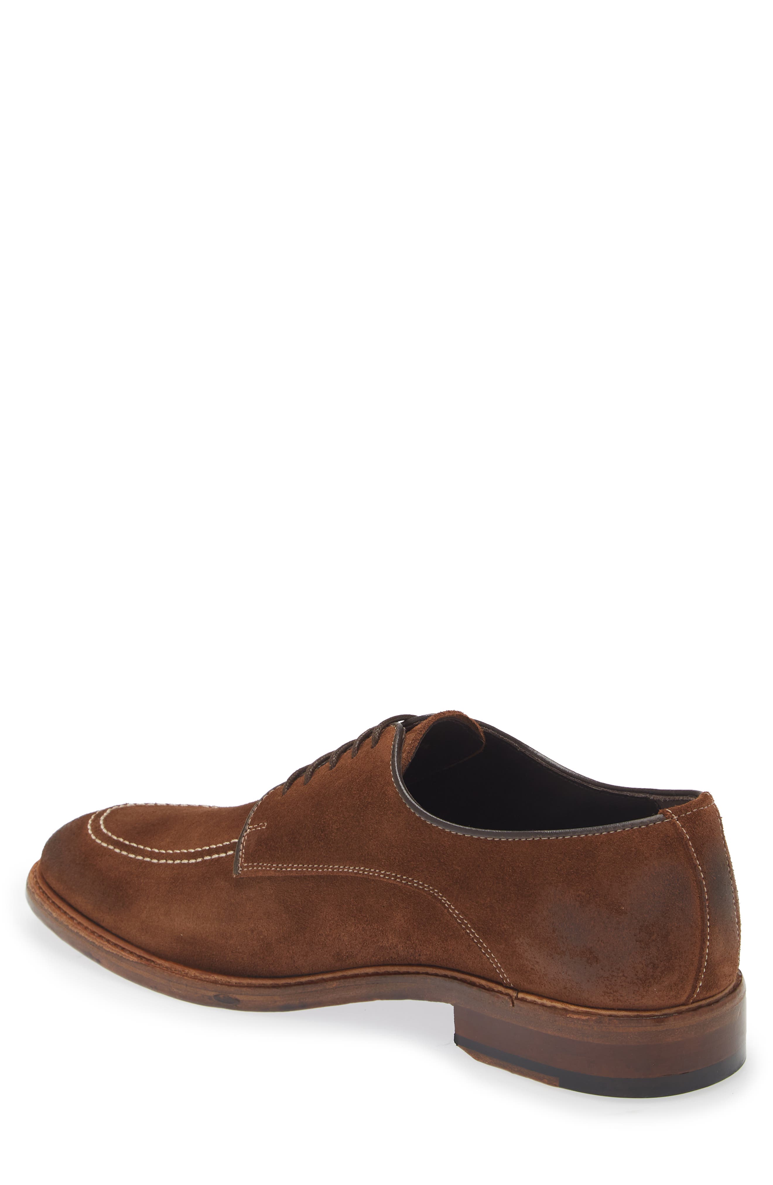 Crosby Square Croft Apron Toe Derby, Alternate, color, Cigar Suede