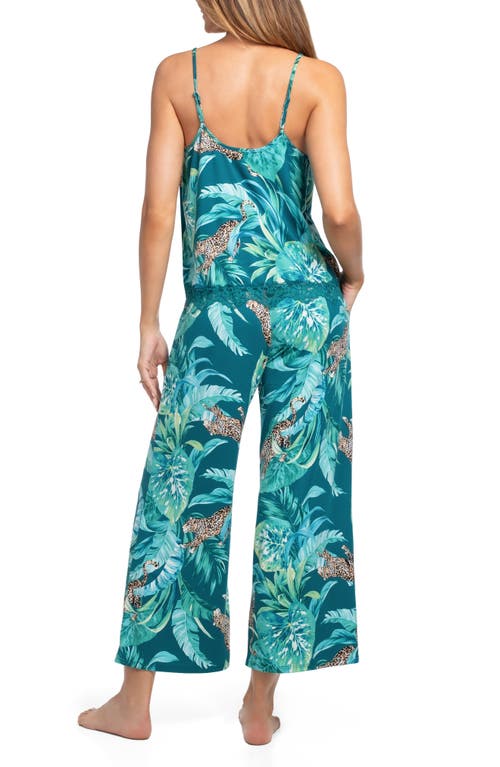 In Bloom By Jonquil Bonnie Satin Camisole Pajamas In Green