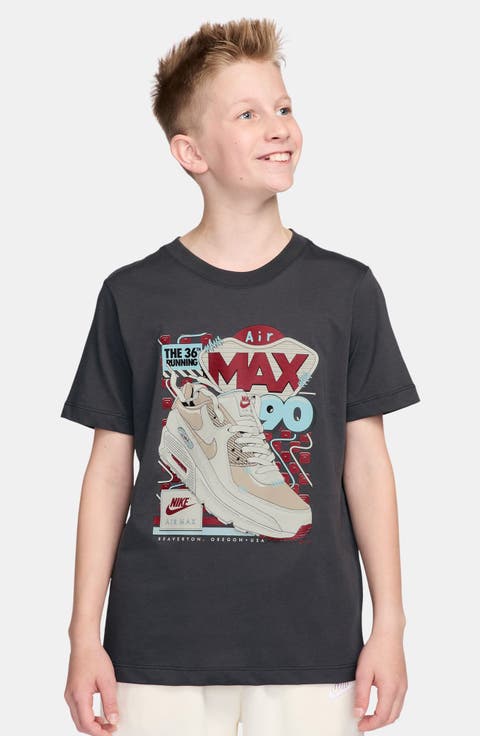 Kids' Air Max 90 Cotton Graphic T-Shirt (Big Kid)