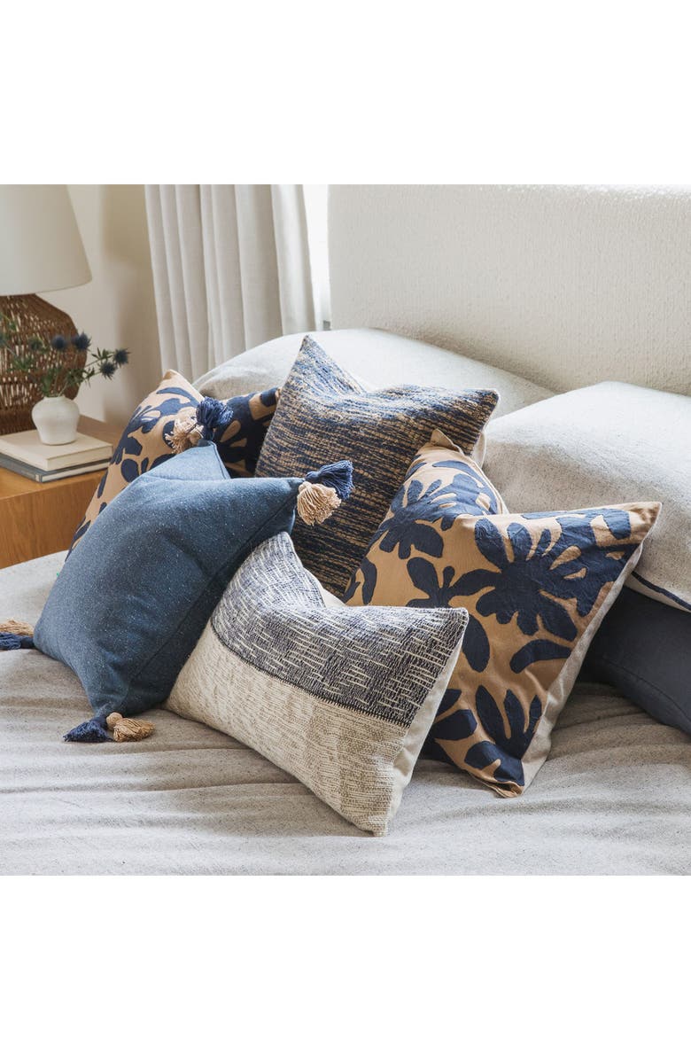 Crane Air Bayside Tassel Accent Pillow, Alternate, color, Blue