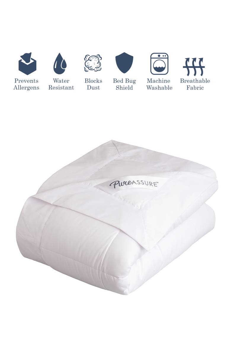 PureAssure Allergen Barrier Blanket, Alternate, color, WHITE