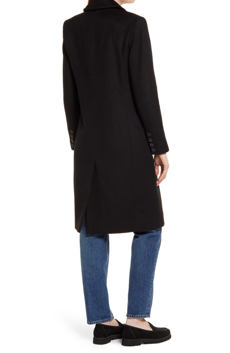 Lauren Ralph Lauren Double Breasted Wool Blend Coat, Alternate, color,
