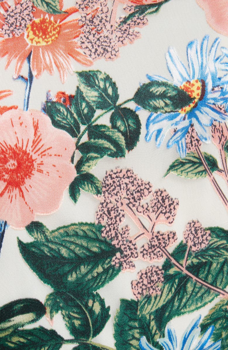 Alice + Olivia Garnet Floral Wrap Dress, Alternate, color,